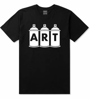 Kralji NY Art Grafiti Umetnine Kratek Sleeve Majica s kratkimi rokavi tshirt Umetnikov Ulica