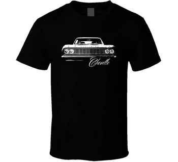 Kratek Rokav Kul Priložnostne 1964 Chevelle Žar Ogled Ime Modela Temno T Shirt O-Neck Majica s kratkimi rokavi Moški