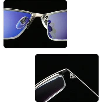 Kratkovidnost Očala Moških Kratkovidan Poslovnih Stekla Zlitine Pol Okvir Očala Optični Moških Končal Očala -1.0 -4.0 Anti blue Ray