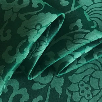 Krep Svile Charmeuse Tkanine Letnik Lotus Cvetlični Večerno obleko Material 100 cm*114 cm