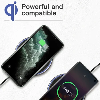 KUULAA 15W Qi Brezžični Polnilnik Za Xiaomi Mi 9 Pro Ogledalo Brezžično Polnjenje Pad Hiter Polnilec Za iPhone 11 X XS Max XR 8 Plus