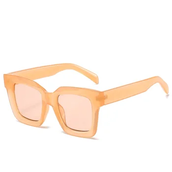 Kvadratni Prevelik Sončna Očala Ženske Velik Okvir, Barvite Sončne Očala Ženski Črni Oculos Unisex Gradient Hip Hop Odtenki Očala 5483