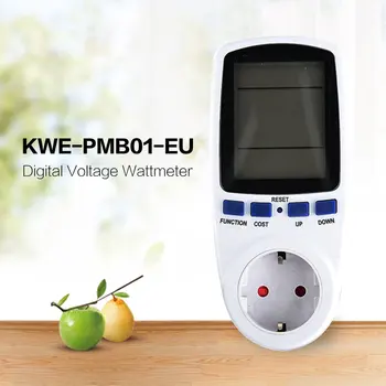 KWE-PMB01 Vtičnico Priključite Digitalni Napetost Wattmeter Poraba Energije W Energijo Merilnik AC Električne energije Analyzer Monitor ONLENY --