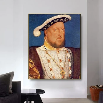 Laeacco Kralj Henrik Viii Platno Slikarstvo, Kaligrafija Plakatov in Fotografij Wall Art Slik, Dnevna Soba Dekoracijo Doma