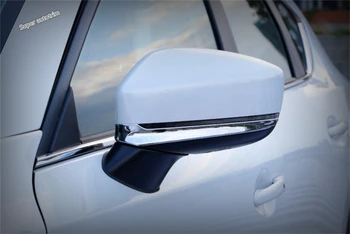 Lapetus Dodatki Zunanjost Vrata Rearview Mirror Pod naslovnica Stripa Trim ABS, Primerni Za Mazda CX-9 CX9 2017 - 2020 / Chrome Kit