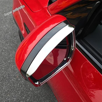 Lapetus Rearview Mirror Dež Odtenek Rainproof Nazaj Ogledalo Obrvi Dež Kritje Trim Zunanjosti Za Jaguar F-Tempo 2017 - 2020 / ABS