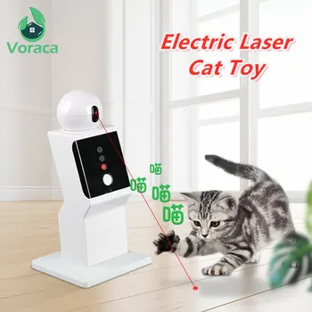 Laser Mačka Igrača Samodejno Robot za Mačka Igrati Igre Pes Interaktivna Igrača Obračanje hišni Ljubljenčki Izvajanje Usposabljanja Igrača Multi-Angle Smešno Igrača