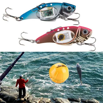 LED Luči Fishing Lure Trojno Kavelj Elektronski Ribolov Lučka Vabe Reševanje Ribe, Vaba Svetlobe Utripajoča Lučka