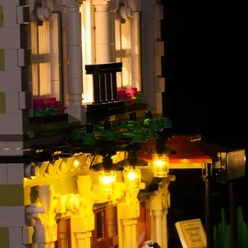 Led Luči Združljiv Za Lego 10243 gradniki Mesto Ulici 15010 Ustvarjalca Pariški Restavraciji Igrače (svetloba z Baterijo polje)