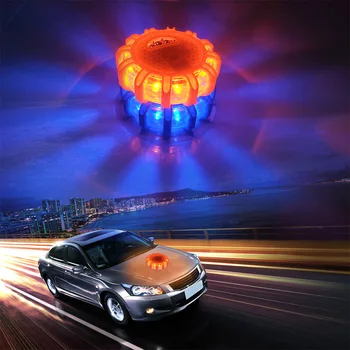 LED Prometnih Sili Svetlobe Avto Stroboskopske Luči ob Cesti Opozorilo Noč Sveti Rdeče/Modra/Oranžna Policija Signalna luč
