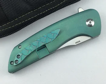 LEMIFSHE Hokaido Flipper folding nož M390 rezilo titanove zlitine 3D ročaj prostem kampiranje, lov sadje nož EOS orodje