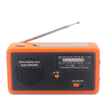 LEORY AM FM Sončne Energije, Radio LED svetilka Zunanja Vremenska Napoved Mobilni Telefon Polnjenje Multifunkcijski