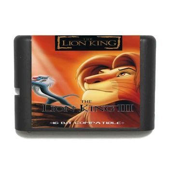 Lev, Kralj 3 16 bit MD Igra Kartice Za Sega Mega Drive Za Genesis