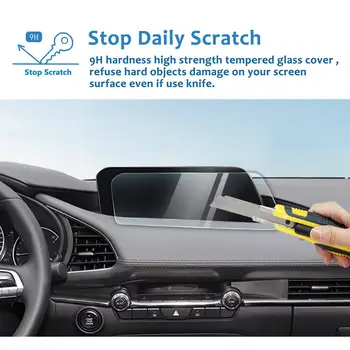 LFOTPP Za Mazda 3 Z 8,8-Palčni 2019 2020 Avtomobilsko Navigacijo, Kaljeno Steklo Screen Protector Film Auto Notranje zadeve Zaščitna Nalepka