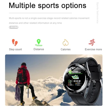 LIGE Bluetooth Telefon Pametne ročne Ure Moške Vodoodbojne Športna Fitnes Watch Zdravje Tracker Vreme Zaslon 2020 Nove pametne ure Moške