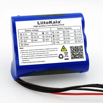 Liitokala 12 V 2600 mAh 18650 Li-ionska Akumulatorska baterija za CCTV Kamere, baterije + 12,6 V 1 Polnilnik
