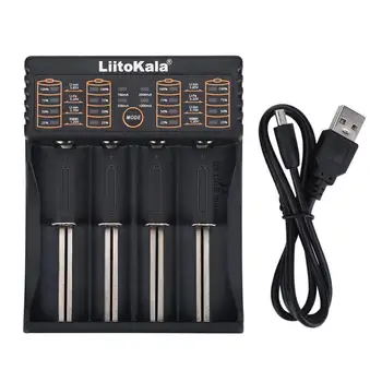 Liitokala Lii402 Lii202 Lii100 LiiS1 18650 Polnilnik 1,2 V 3,7 V 3.2 PROTI AA/AAA 26650, NiMH, li-ionska baterija za Smart Polnilec 5V 2A EU Plug