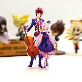 Ljubezen Zahvaljujemo se Vam NE IGRA NOBENE ŽIVLJENJE Sora Shiro akril stojalo slika model dvojno strani krožnike torto pokrivalo JAPONSKI anime kul