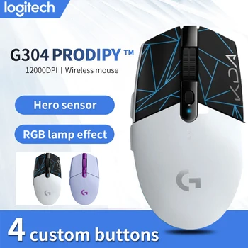 Logitech G304 LIGHTSPEED 6 Programabilni Gumbi USB Wireless Mouse JUNAK Senzor 12000DPI Nastavljiv Gaming Optični Miši