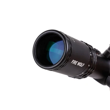 Lovski Red Dot Obsegov 1-4X24E Riflescopes Kompakten Puška Področje Osvetljeni Reticle w/ Nosilci Za AR15 AK