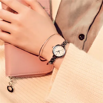 Luksuzni fashion zlato zapestnico watch celoti iz nerjavečega jekla ženske quartz ure 2018 preprosto majhno ženske ročne ure ženske ure