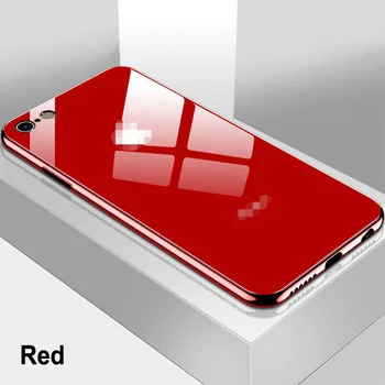 Luksuzni Hibridni Ogledalo Electroplated Kaljeno Steklo Primeru Telefon Za Apple iPhone 11 Pro XS Max XR X 6S 7 8 6 Plus Ultra Tanek Pokrovček