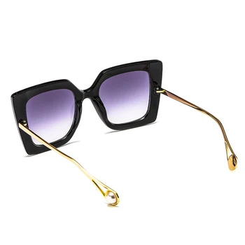 Luksuzni Prevelik Ženske sončna Očala blagovne Znamke Oblikovalec Ženski Velik Okvir Gradient Vintage sončna Očala Očala UV400 gafas de sol mujer