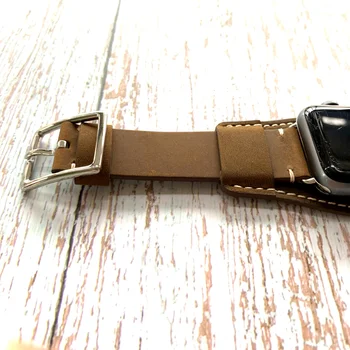 Luksuzni Punk Cowhide Zapestnica Za Apple Watch Trak 40 mm 44 mm 38 mm 42mm Pravega Usnja Trak Za Apple iWatch Serija 1 2 3 4 5