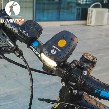 LUMINTOP Kolo Svetlobe C01 USB Polnilne Anti-glare 360 stopinj vrtljiv kolo svetlobe z Snemljiv in nastavljiv bike mount