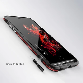 LUPHIE Za Apple iPhone 7 Primeru Luksuznih Težko Kovino, Aluminij Tanek Zaščitni Odbijača Primeru Telefon za iPhone 6 6S 7 Plus Primeru Zajema