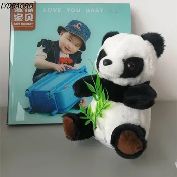 LYDBAOBO 1PC 18 CM Govorimo Panda Pet Plišastih Igrač Vroče Srčkan Hoja Govorijo Snemanje Zvoka Živali Panda Izobraževalne Igrače Chilren Otroci Darilo