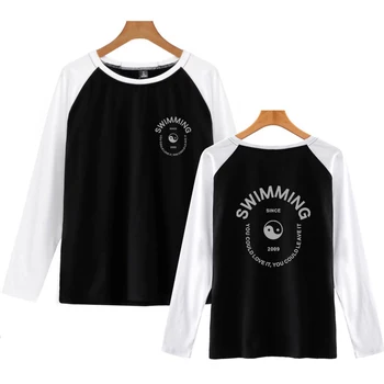 Mac Miller Plavanje Modni T-majice Harajuku Tiskanje Dolgimi rokavi moški tshirt Visoko Kakovost Nove Priložnostne O-Vrat Tee Kul majico
