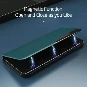 Magnetni Flip Primeru Telefon Za Xiaomi Redmi Opomba 9 Pro 9S 8T 8 Pro 9A 9C Primeru Mehko Hrbtni Pokrovček Za Xiomi Xaomi Mi 10 Pro Mi10 Oklep