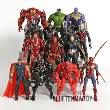 Marvel Deadpool Thanos Thor Kapetan Strup Pokol Železa Pajek Ameriki Figuric Za Otroke, Igrače, Darila
