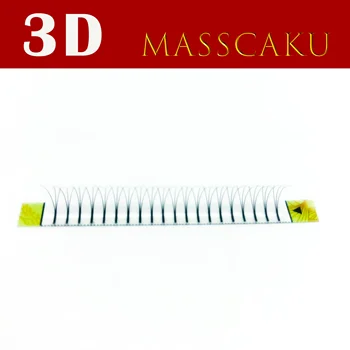 MASSCAKU 3D/4D/5D/6D/Dolgo Steblo Lažno Trepalnic Premade ruske Glasnost Ventilatorjev Umetno Mink Premade Fan Trepalnic Razširitve Ličila Cilio