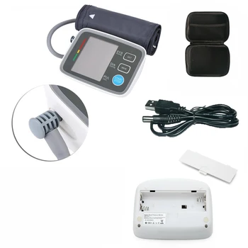 Medicinske Cuff32/48 Prenosni Tensiometro Digitalni nadlaket Krvni Tlak Monitor srčnega utripa test monitor USB Obdavčljivi z Vrečko