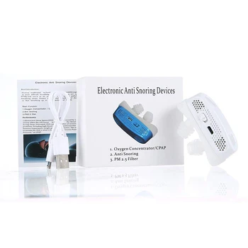 Medicinski Silikon USB za Polnjenje Elektronskih Anti Smrčanje Naprave Koncentrator Kisika Nosni Respirator Nosni Dilators Apnea Pomoč