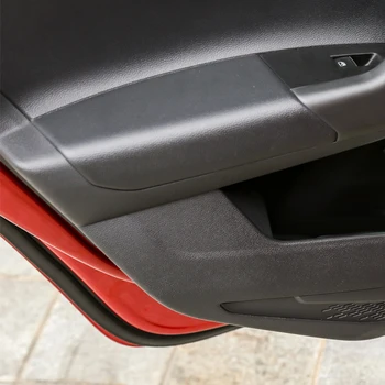 Mehko Usnje Vrata Armrest Kritje Za VW Polo MK6 2019 Avto-styling Vrata Armrest Plošča Kože Kritje Trim