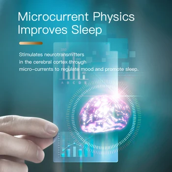 Microcurrent Spanja Instrument Pomoči Polnjenje prek kabla USB Sleep Naprave Hipnoza Visokega Tlaka, Olajšanje, Sprostitev Masaža CE Certifikat