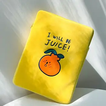 Milkjoy lepe oranžne Torbici 10.5 11inch Mac, ipad Primeru Imetnik Srčkan Koreja Moda iPad Vrečke Mehko Poslovnih Potovanj, Torbico