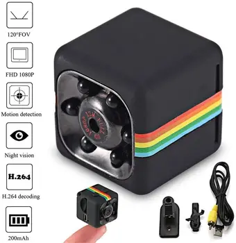 Mini Fotoaparat SQ11 1080P HD Majhna Kamera Senzor za Nočno opazovanje Mikro Kamere Video Kamere, DVR DV Kamere SQ 11 Microcamera MiniCam