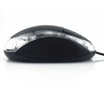 Mini Žično 3D Miško 1600DPI Preprostost Optični Majhne Mause Ergonomska USB Prenosni Miši Z LED Luči Otrok Za PC, Laptop, Prenosnik