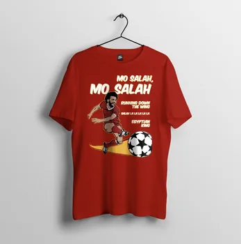 Mo Salah Egiptovski Kralj Footbller Zgleduje Design Mens Unisex T-Shirt Majica 2020 Poletje Za Moške Vroče Prodajo Oblačil Po Meri Tees