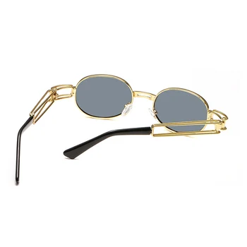 Moda Okrogla sončna Očala Ženske Moški Letnik Kovinski Okvir Steampunk sončna Očala Moških Odtenki UV400 Oculos O22