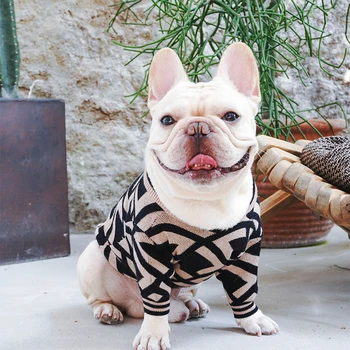 Modna jesen in zimo toplo jedro-spredena preja hooded srčkan Fado Pug pet pulover pes majhen oblačila za pse, S-XL