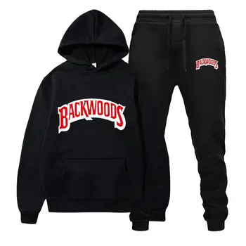 Modne blagovne znamke Backwoods športni pulover s kapuco za moške bo ustrezala hooded runo debel toplo šport hooded čeveljčki moški šport
