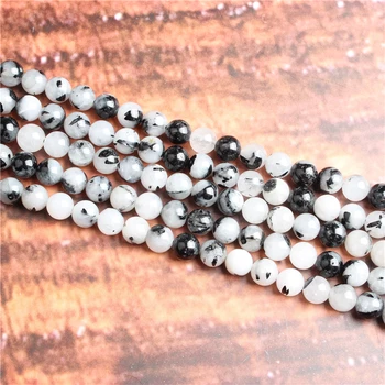 Modni nakit 4/6/8/10 / 12 mm Black crystal, ki je primerna za izdelavo nakita DIY zapestnico, ogrlico