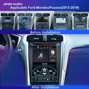 Mondeo Fusion MK5 2013-2019 Avto Radio Večpredstavnostna Video Predvajalnik Navigacija GPS Sistem Andriod9.0 Podporo Carplay/DVR/Glasovni Nadzor