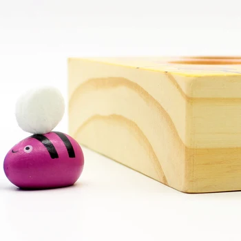 Montessori izobraževalne lesene igrače Za Otroke, Košnica Igra Ujeti Čebelji Družini Igre Otroci Zgodnjega Učenja Izobraževalne Igrače, Igrača Posnetek