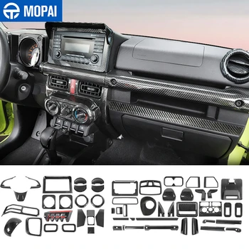 MOPAI Avtomobilske Notranjosti Nalepke Ogljikovih Vlaken Zrn Avto Notranje opreme Zajema Trim za Suzuki Jimny 2019 2020